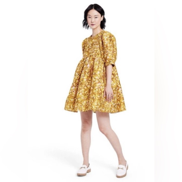 Kika Vargas Dresses & Skirts - Kika Vargas x Target Floral Mum Puff Sleeve Mini Dress XS